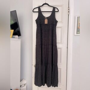 NATURAL LIFE Black Sleeveless Maxi Sundress